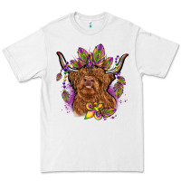 White mardi gras cow Premium Tee - OliviaCreatesArt