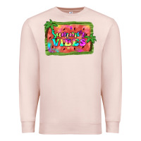 Pale Pink summer vibes watermelon Premium Sweatshirt - JahusDesignShop
