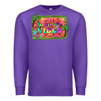 Purple summer vibes watermelon Premium Sweatshirt - JahusDesignShop