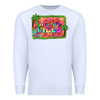 White summer vibes watermelon Premium Sweatshirt - JahusDesignShop