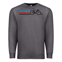 Charcoal Heather bike stripes Premium Sweatshirt - artisFamous