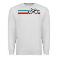 Dove Grey bike stripes Premium Sweatshirt - artisFamous