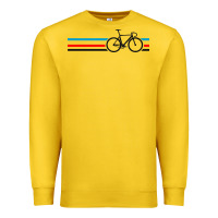 Lemon bike stripes Premium Sweatshirt - artisFamous