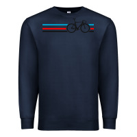 Navy bike stripes Premium Sweatshirt - artisFamous
