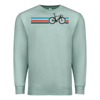 Seafoam bike stripes Premium Sweatshirt - artisFamous