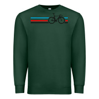 Sports Green bike stripes Premium Sweatshirt - artisFamous