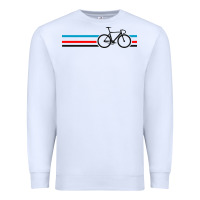 White bike stripes Premium Sweatshirt - artisFamous