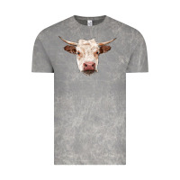 Cloud Rock hereford cow head Vintage Tee - RanaPortraitStore