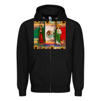 Black mexico flag our lady of guadalupe san judas sunflower Zipper Hoodie - JahusDesignShop