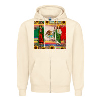 Sandshell mexico flag our lady of guadalupe san judas sunflower Zipper Hoodie - JahusDesignShop