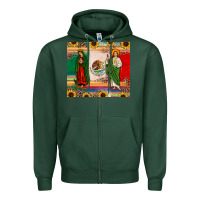 Sports Green mexico flag our lady of guadalupe san judas sunflower Zipper Hoodie - JahusDesignShop