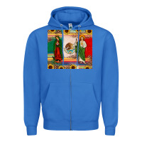 True Royal mexico flag our lady of guadalupe san judas sunflower Zipper Hoodie - JahusDesignShop