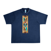 Navy american football with leopard pen wraps Urban Heavy Tee - BundleAndBundleShop