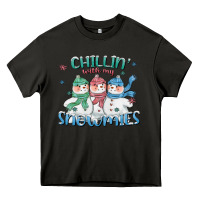 Asphalt chillin with my snowmies Heavy Core Tee - CowGirlArtShop