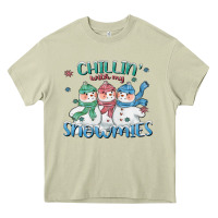 Mossy chillin with my snowmies Heavy Core Tee - CowGirlArtShop