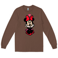 Chestnut Minnie Mouse Long Sleeve Tee - CowhideDigitalArt