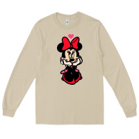 Mushroom Minnie Mouse Long Sleeve Tee - CowhideDigitalArt