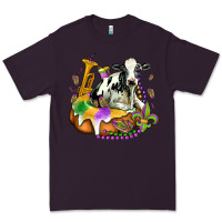 Plum holstein mardi gras Premium Tee - OliviaCreatesArt