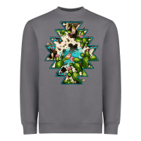 Storm aztec  cowhide cactus gemstone Heavyweight Sweatshirt - JahusDesignShop