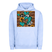 Pigment Grape Ice turquoise sunflower hearts Urban Hoodie - Jasminsmagicworld