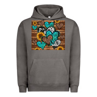 Pigment Tornado turquoise sunflower hearts Urban Hoodie - Jasminsmagicworld