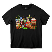Black Christmas coffee cups with Chihuahua Heavy Core Tee - RanaPortraitStore