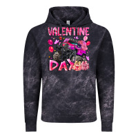 Cloud Black Valentine Day Vintage Hoodie - CowhideDigitalArt
