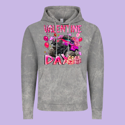 Valentine Day Vintage Hoodie Designed By Cowhidedigitalart