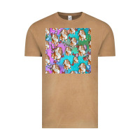 Vintage Camel Easter Bunny With Truck Seamless Pattern Vintage Tee - BundleAndBundleShop