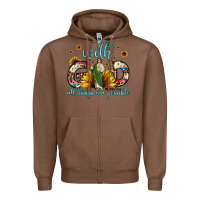 Chestnut with god all things are possible matthew 19 26 Zipper Hoodie - JahusDesignShop