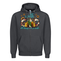 Smoke with god all things are possible matthew 19 26 Zipper Hoodie - JahusDesignShop
