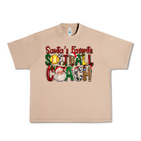 Burro Santa's Favorite Softball Coach For Christmas Urban Heavy Tee - FaDigitalArtStudio