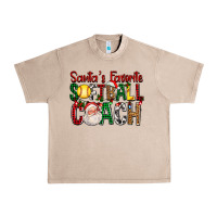 French Oak Santa's Favorite Softball Coach For Christmas Urban Heavy Tee - FaDigitalArtStudio