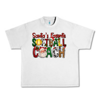 Santa's Favorite Softball Coach For Christmas Urban Heavy Tee | Teevron