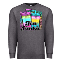 Charcoal Heather tea junkie Premium Sweatshirt - JahusDesignShop
