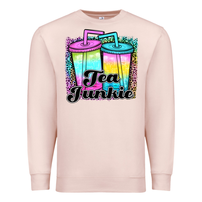 Tea Junkie Premium Sweatshirt by JahusDesignShop | Teevron