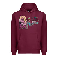 Burgundy nail hustler Premium Hoodie - SublimationCraftShop
