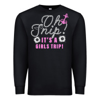 Black oh snip it's a girls trip for dark Premium Sweatshirt - artisFamous
