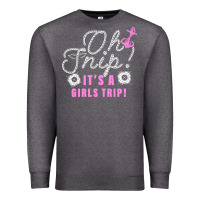 Charcoal Heather oh snip it's a girls trip for dark Premium Sweatshirt - artisFamous