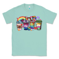 Seafoam lgbtq coffee cups Classic Tee - HowdyJamesFarm