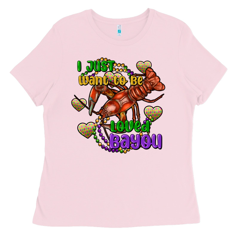 Crawfish I Just Want To Be Loved Bayou Ladies Tee by FaDigitalArtStudio | Teevron