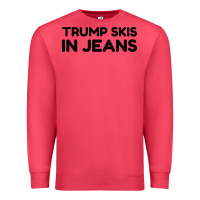 Cardinal trump skis in jeans Premium Sweatshirt - artisFamous