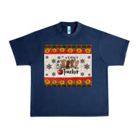 Navy very merry teacher Urban Heavy Tee - Jasminsmagicworld