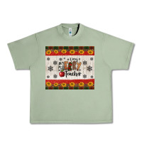 Oil Green very merry teacher Urban Heavy Tee - Jasminsmagicworld