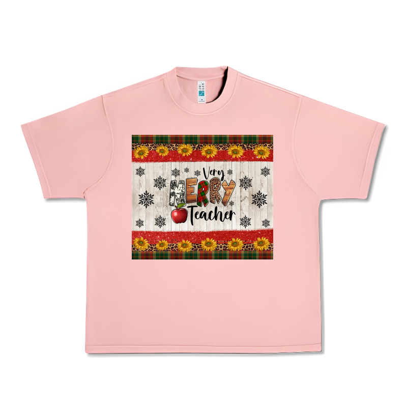 Very Merry Teacher Urban Heavy Tee by Jasminsmagicworld | Teevron