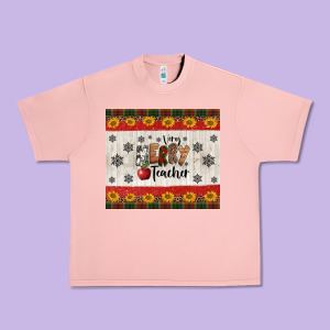 Very Merry Teacher Urban Heavy Tee Designed By Jasminsmagicworld