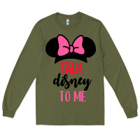 Army Green Minnie Mouse Long Sleeve Tee - CowhideDigitalArt