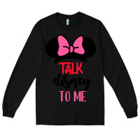 Black Minnie Mouse Long Sleeve Tee - CowhideDigitalArt