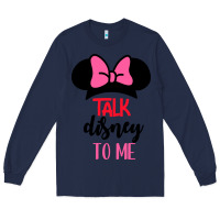 Navy Minnie Mouse Long Sleeve Tee - CowhideDigitalArt