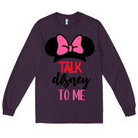 Plum Minnie Mouse Long Sleeve Tee - CowhideDigitalArt